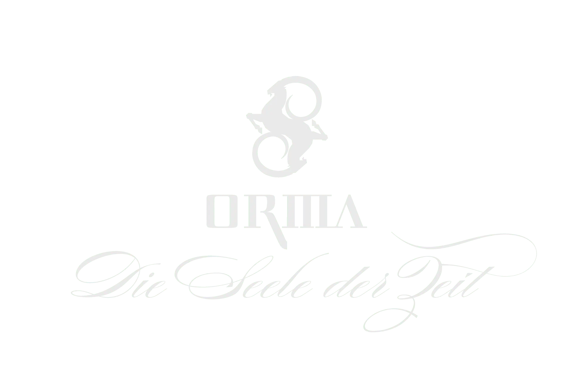 ORMA Logo mit dem Schriftzug «Die Seele der Zeit»